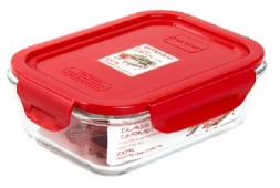 Посуда OURSSON CG0602S/RD контейнер стекл.0,63л.