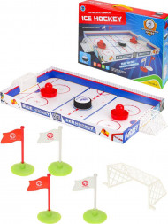 Игра настольная NO NAME Аэрохоккей Чемпион 5 (46,3х6,2х33,3см) (2*AAA не в к-те) в коробке 2173129 ПП-00195557