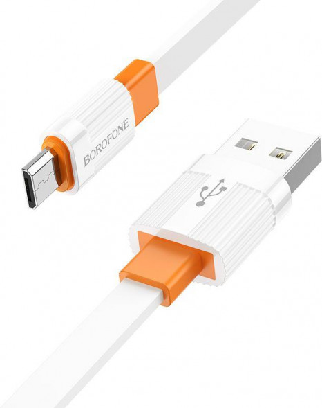 Кабель BOROFONE (6974443389463) BX89mUSB 2.4A microUSB оранжевый - 1,0m