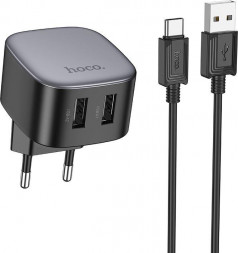 СЗУ HOCO (6942007617406) CS31Aa Black СЗУ 2USB 2.1A