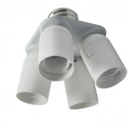 Переходник ECOLA A8T44WEAY с цоколя E40 на 4хE27