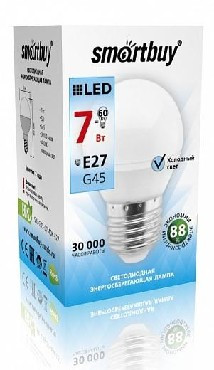 Светодиодная лампа SMARTBUY (SBL-G45-07-40K-E27) 7W/4000/E27
