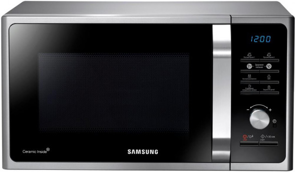 Микроволновая печь SAMSUNG MS-23F302TAS/BW 23л. 800Вт серебристый [ПИ]