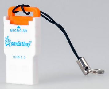 Устройство чтения карт памяти SMARTBUY (SBR-707-O) MicroSD оранжевый