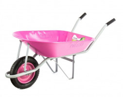 Тачки PALISAD 689695 Тачка садовая, грузоподъемность 160 кг, объем 78 л, Pink Line