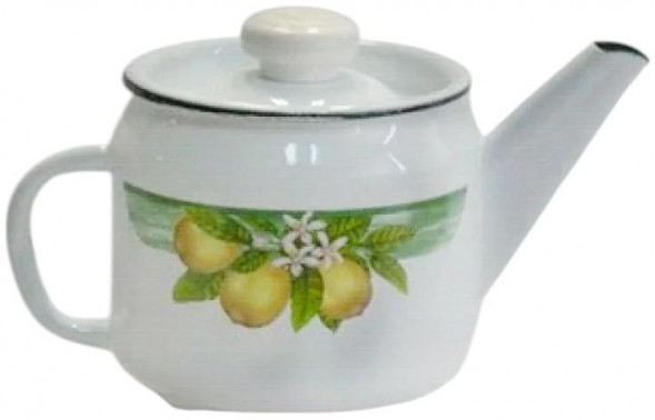 Чайник заварочный ЛЫСЬВА 2707П2/4 с рис. эмал. 1,0л