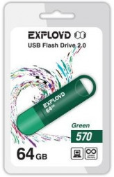 USB флэш-накопитель EXPLOYD 64GB-570-зеленый