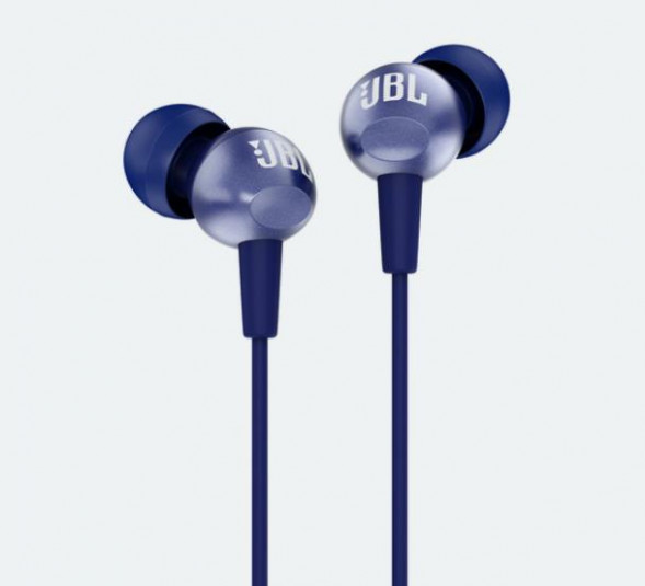 Наушники вкладыши проводные JBL TUNE C200SI BLUE [ПИ]