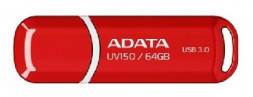 флешка A-DATA 64GB UV150 USB3.0 красный (AUV150-64G-RRD)