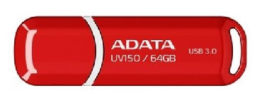 флешка A-DATA 64GB UV150 USB3.0 красный (AUV150-64G-RRD)