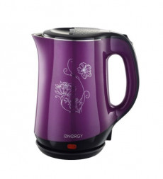 Чайник электрический ENERGY E-265 (1,8 л, диск) фиолетовый, двойной корпус