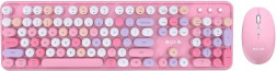 Клавиктура AULA AC306 Pink-Colorful розовый AULA AC306 Pink-Colorful розовый