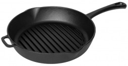 Сковорода-гриль ГАРДАРИКА 0426 чугунная 26х26см с литой ручкой