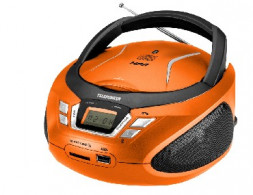 Аудиомагнитола MP3 TELEFUNKEN TF-CSPR3495B оранжевый