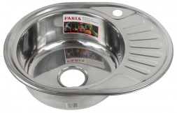 Мойка врезная FABIA 62330L Мойка врезная 57х45 левая 1 мм + большой сифон с переливом