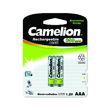 Элементы питания CAMELION (3144) NC-AAA300BP2 AAA- 300MAH NI-CD BL-2