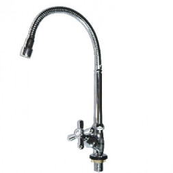 Кран на одну воду DIABLO 100380 Кран на одну воду мягкий гусак металлокерамика ПРЕМИУМ