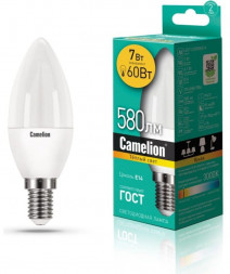 Лампа CAMELION (15053) LEDRB/7-C35/830/E14