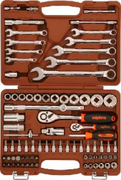 OMBRA OMT82S12 Набор инструмента универсальный 1/4", 1/2"DR с головками торцевыми 12-гранными 1/2"DR