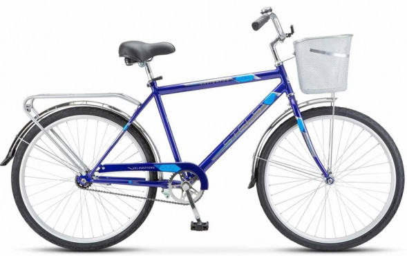 Велосипед STELS Navigator-200 С 26&quot; Z010 LU101679 LU095262 19&quot; Синий 2023 +корзина
