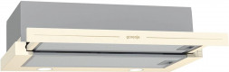 Встраиваемая вытяжка GORENJE Вытяжка встраиваемая BHP62CLI слоновая кость управление: кнопочное (1 мотор)
