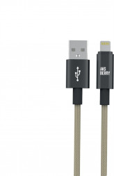 Кабель AKSBERRY (6900295500015) X163 Nylon silk USB-A ? Lightning, бежевый