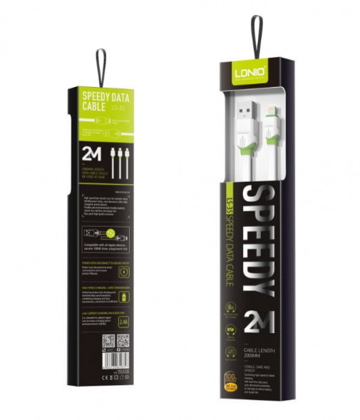 Кабель LDNIO (LD_B4509) LS35/ USB кабель Micro/ 2m/ белый