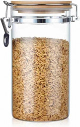 Емкость для хранения TECO TC-J1000-10 с бамбуковой крышкой 1000мл