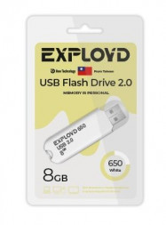 USB флэш-накопитель EXPLOYD EX-8GB-650-White
