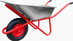 Тачка строительная ТЕХПРОМ WB5009М 200кг Тачка строительная 1-колесо красная 00-00018954