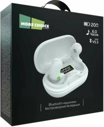 Наушники MORE CHOICE (4610196409585) BW01 TWS White