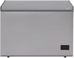 Морозильник БИРЮСА M240KDN 190л (ларь, глухая крышка) металлик