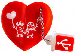 Флэш-напокитель SMARTBUY (SB32GBHeart) UFD 2.0 032GB Wild series Сер