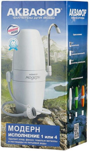 Водоочистка АКВАФОР Водоочиститель многоступенчатый Аквафор Модерн (исп.1) белый