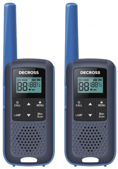 Рация DECROSS DC63 Blue Twin EU
