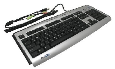 Клавиатура A4TECH KLS-23MUU USB серебро/черный