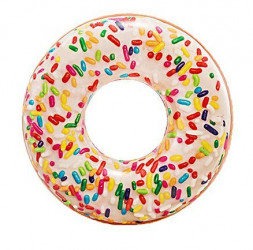 Круг для плавания INTEX Круг надувной для плавания 114 см. Пончик . Арт. 56263NP