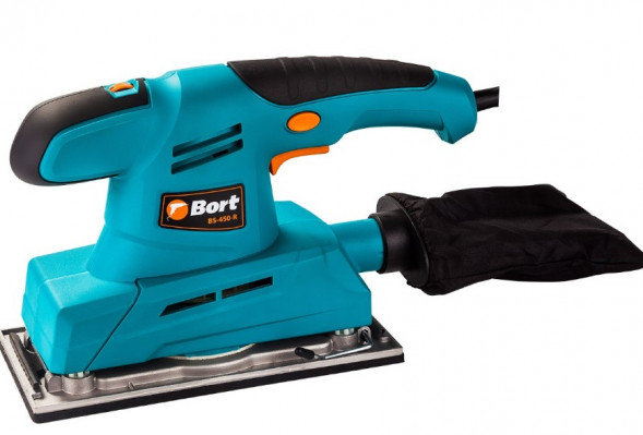 Машина шлифовальная вибрационная BORT BS-450-R Машина шлифовальная вибрационная