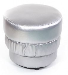 Корпусная мебель БИТЕЛ Пуф БОЧОНОК серебро
