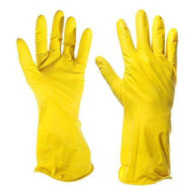 Перчатки VETTA 447-004 Перчатки резиновые желтые S