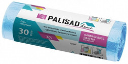 Пакеты для мусора PALISAD Пакеты для мусора 30 л X 30 шт. голубые, HOME 927045