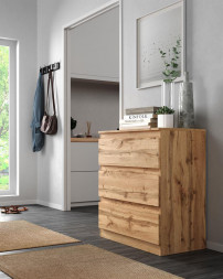 Комод НК-МЕБЕЛЬ STERN комод Т-3 (16 мм) 3-я Дуб Вотан 72674927 (1 кор.)