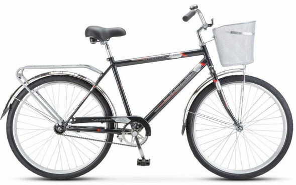 Велосипед STELS Navigator-200 С 26&quot; Z010 LU101679 LU095263 19&quot; Серый 2023 + корзина