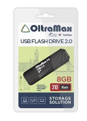 USB флэш-накопитель OLTRAMAX OM-8GB-310-Black