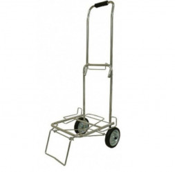 Тележка РЫЖИЙ КОТ Тележка BMC-12LS хромированная, металлич. колеса (70кг) (093522)