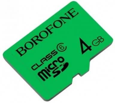 Карта памяти BOROFONE (6931474701206) 4GB Micro-SD Class 6 Red
