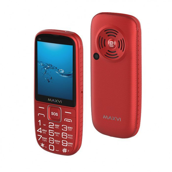 Телефон мобильный MAXVI B9 Red (2 SIM)