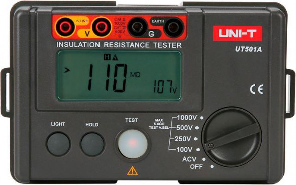 Измеритель сопротивления UNI-T (13-0043) Измеритель сопротивления изоляции UT501A