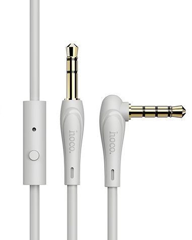 AUX-кабель HOCO (6931474713438) UPA15 3.5mm (m) - 3.5mm (m) + микрофон 1.0m - серый