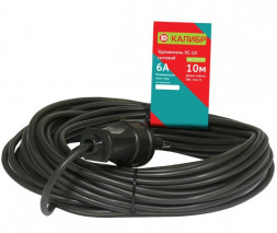 Удлинитель КАЛИБР Удлинитель силовой УС-10 10м (2х0,75)